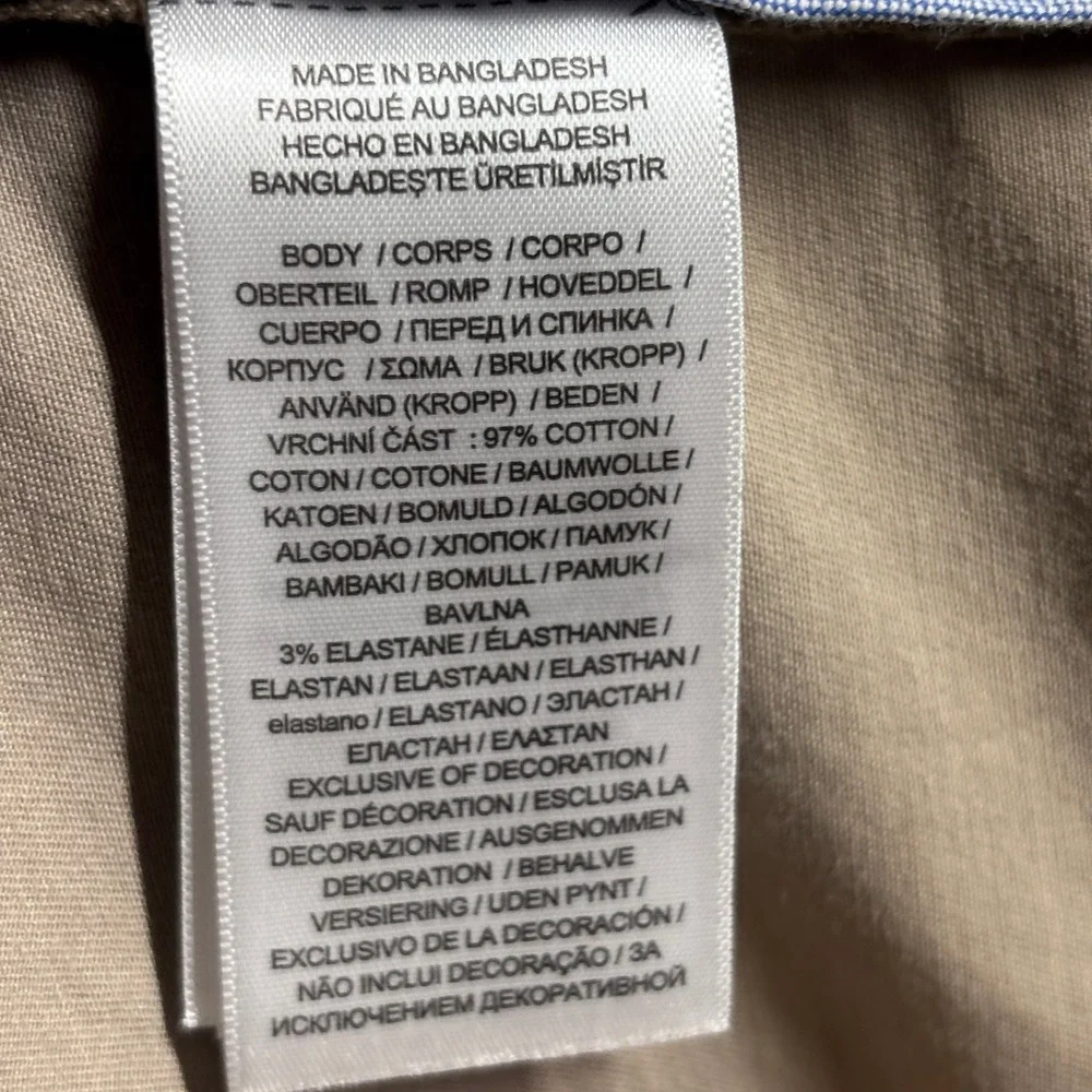 Polo Ralph Lauren Pants Mens 36x30 (Fits 38x30) Stretch Straight Fit Khaki Tan